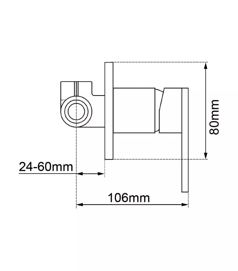 Lucid Wall/Shower Mixer - Specification