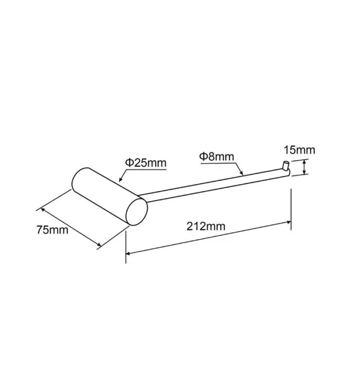 Lucid Pin Towel Bar Specification