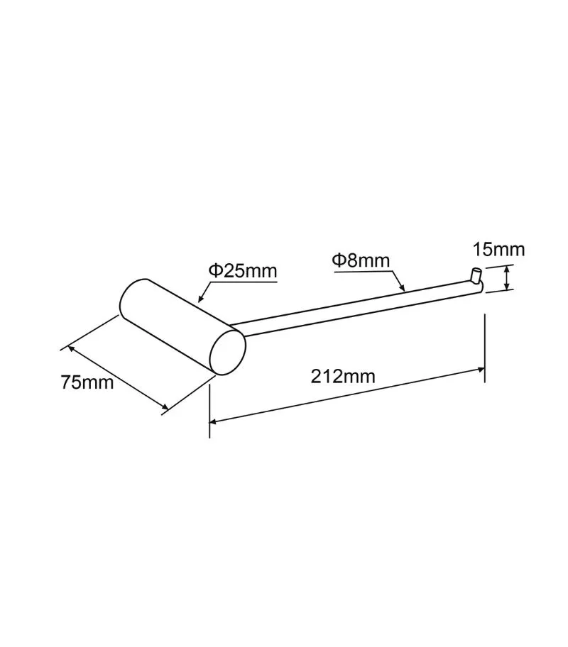 Lucid Pin Towel Bar Specification
