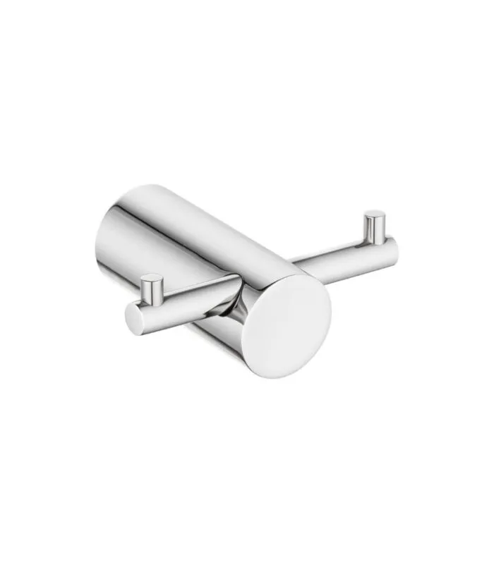Lucid Pin Double Robe Hook - Chrome