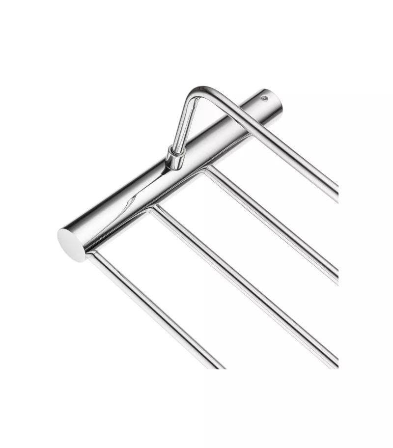 Lucid Pin 600mm Towel Rack - Chrome Bottom View