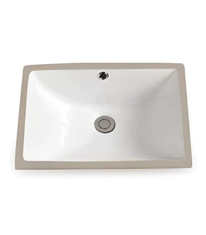 Crete Rectangle Undermount Ceramic Basin 460x335x190mm