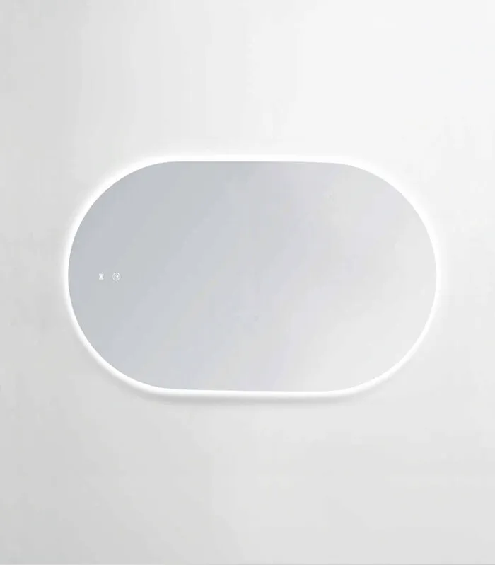 Noosa 900mm/1200mm Frameless Oval LED Mirror