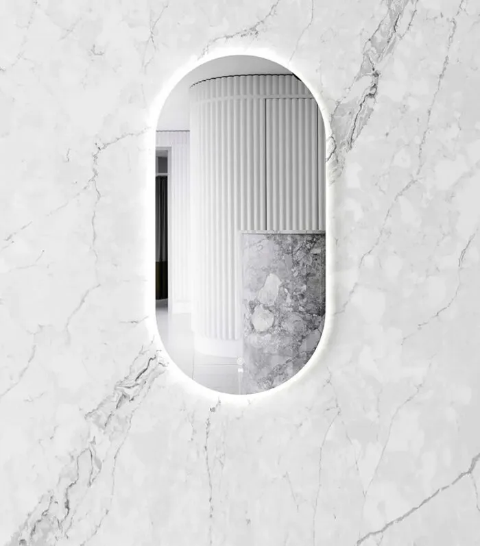Noosa 450mm x 900mm Oval LED Mirror