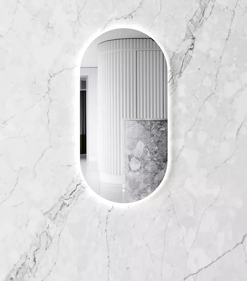 Noosa 450mm x 900mm Oval LED Mirror