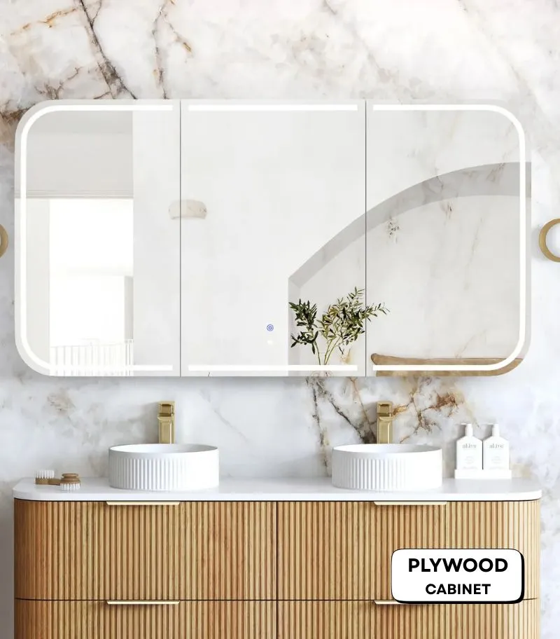 Newport LED 1500x750mm Shaving Cabinet - Woodland Oak