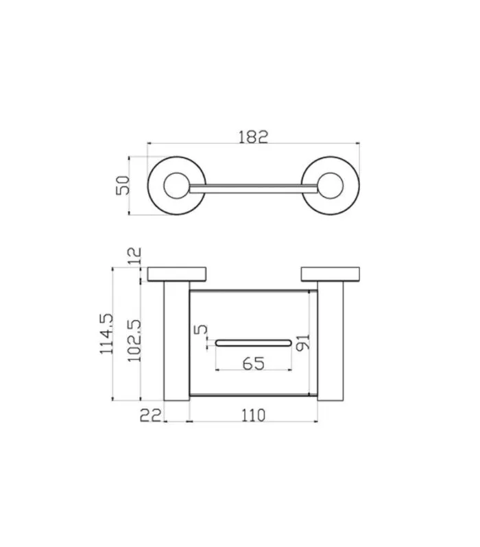 Otus Slimline SS304 Soap Dish - Specification