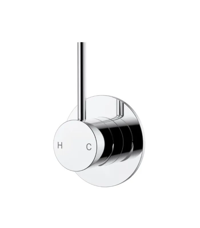 Otus Slimline Wall Mixer with Upward Lever Handle - Chrome