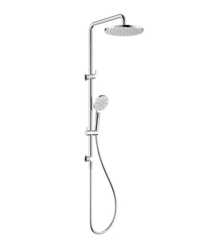 Otus Twin Shower On Rail - Chrome