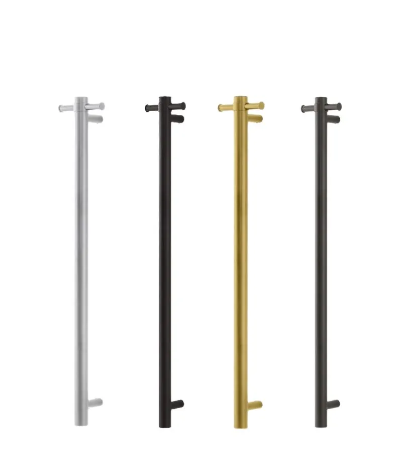 Aqua Vertical Single Bar Heated Towel Rail