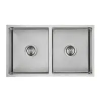 Cora 750x440x198mm Stainless Steel Double Bowl Sink Cora 750x440x198mm Stainless Steel Double Bowl Sink