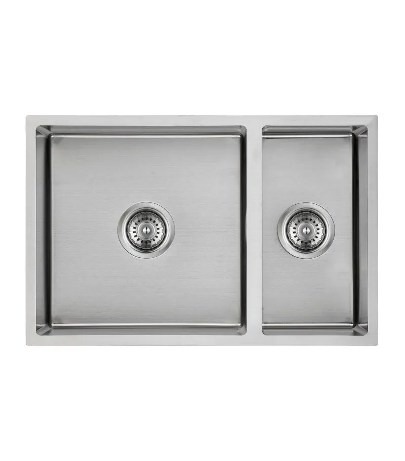 Cora 670x440x198mm Stainless Steel 1&1/2 Bowl Sink