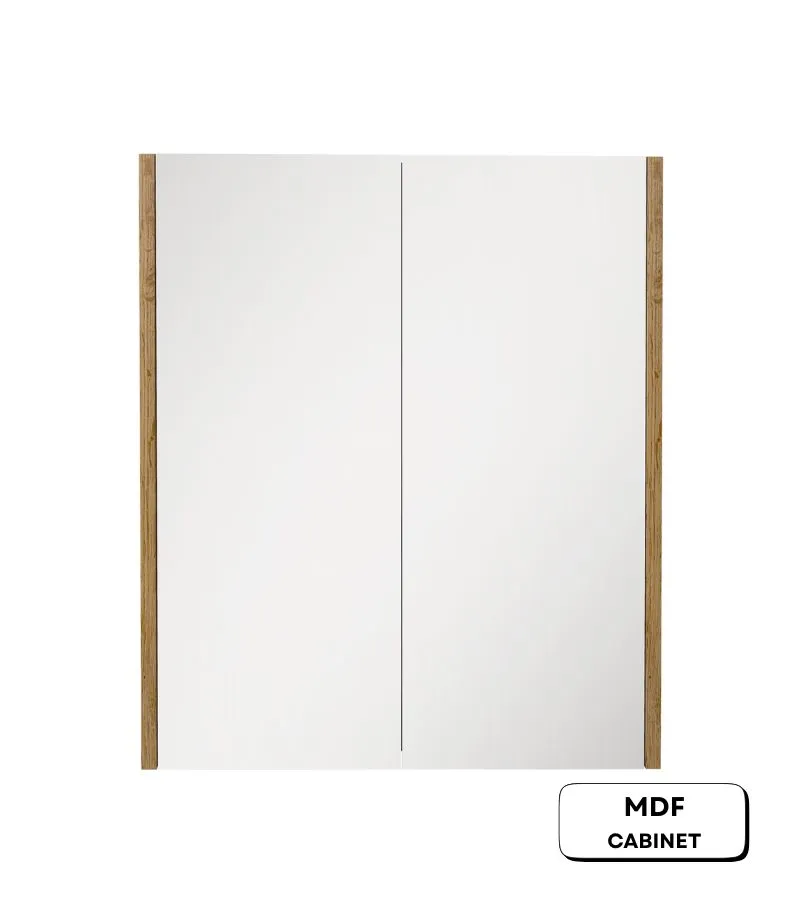 Camden 600mm Shaving Cabinet - Prime Oak