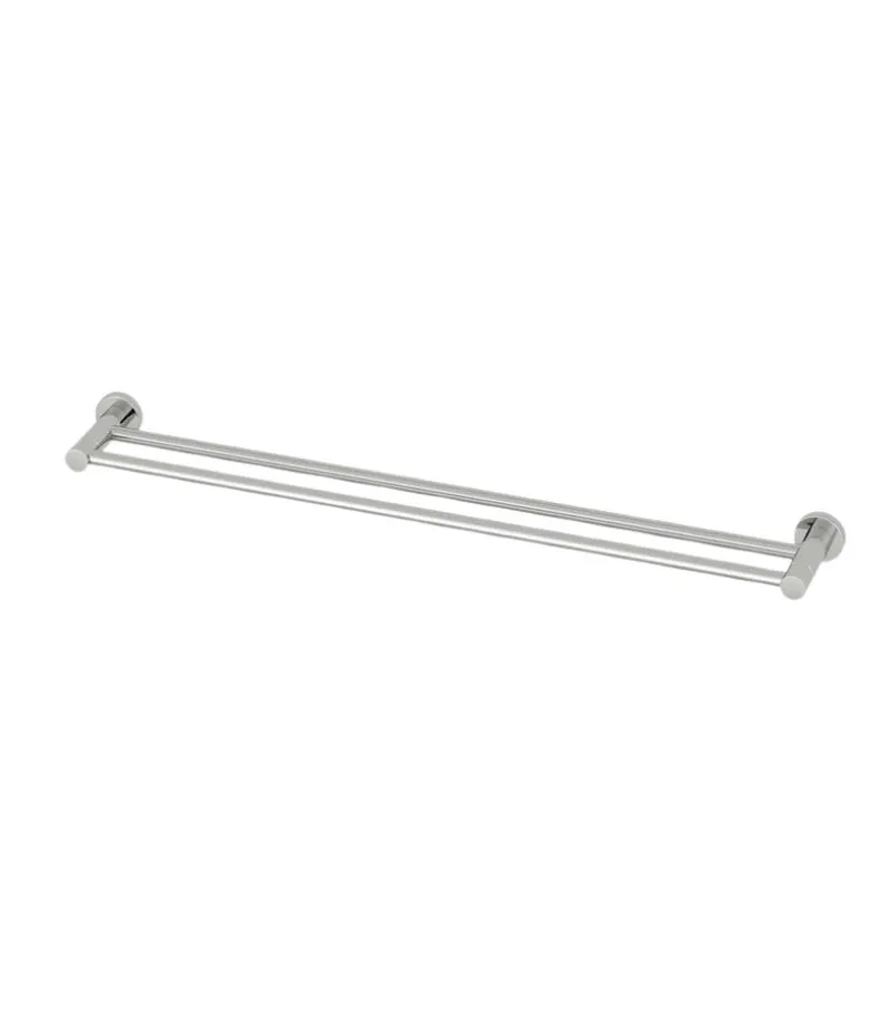Amoza SST 800mm Double Towel Rail - Cut to Size - Brushed Stainless Steel