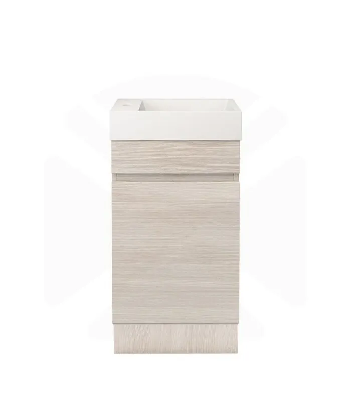 Camden Ensuite Floorstanding Vanity with Kickboard - Coastal Oak