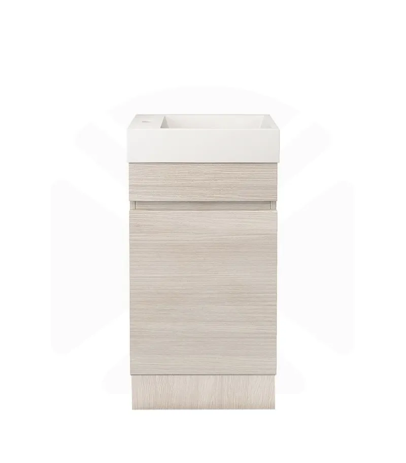 Camden Ensuite Floorstanding Vanity with Kickboard - Coastal Oak