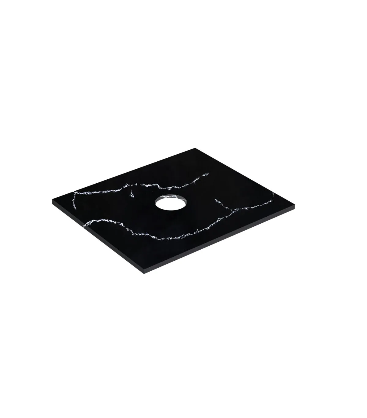 Lukka 600mm Quartz Stone Vanity Top – Above Counter | Calacatta Night