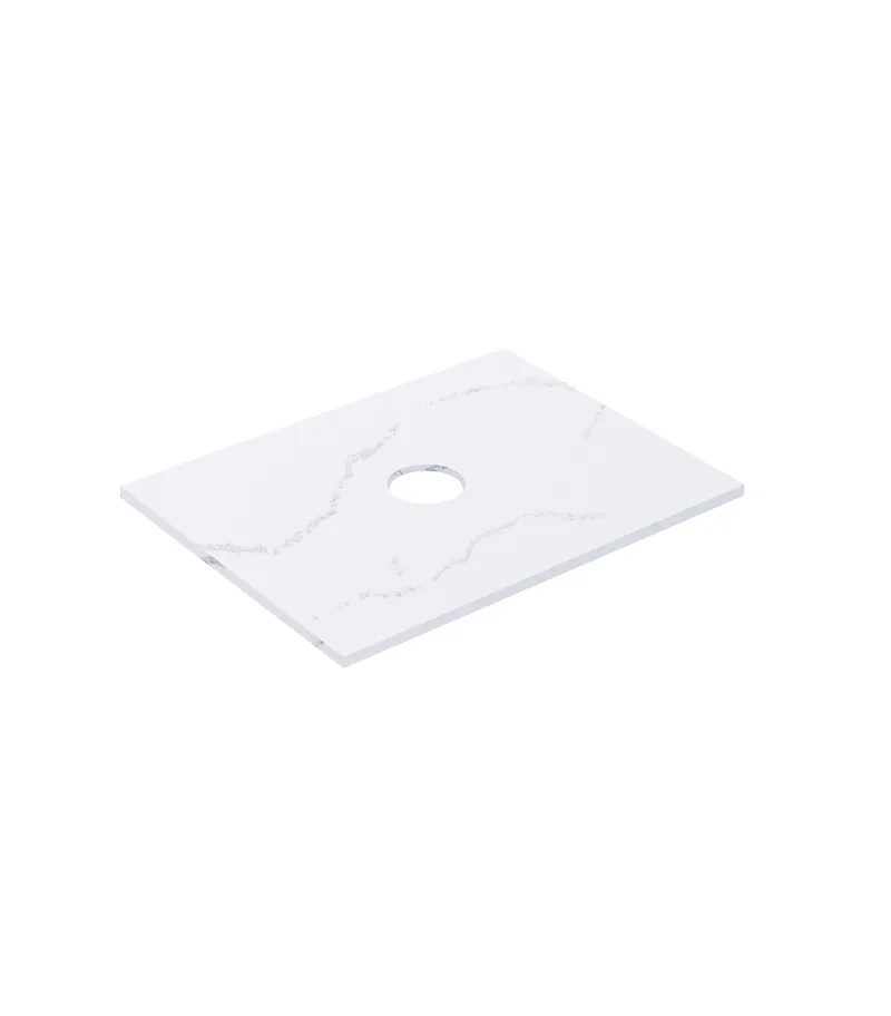 Lukka 750mm Quartz Stone Vanity Top – Above Counter | Calacatta White