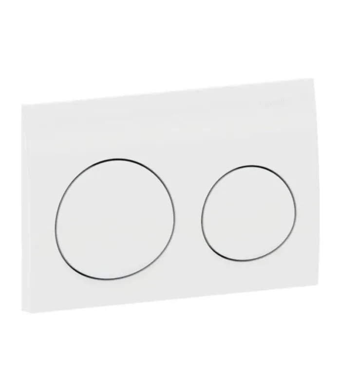 Geberit Dual Flush Push Plate – Alpha20MW | White Alpine - Side View