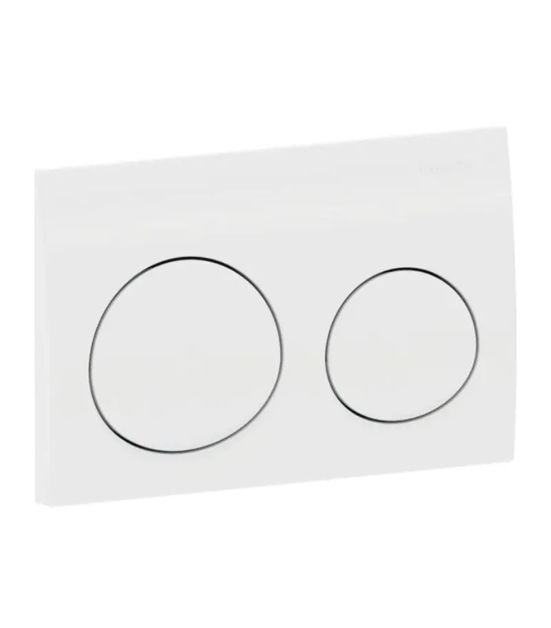 Geberit Dual Flush Push Plate – Alpha20MW | White Alpine - Side View