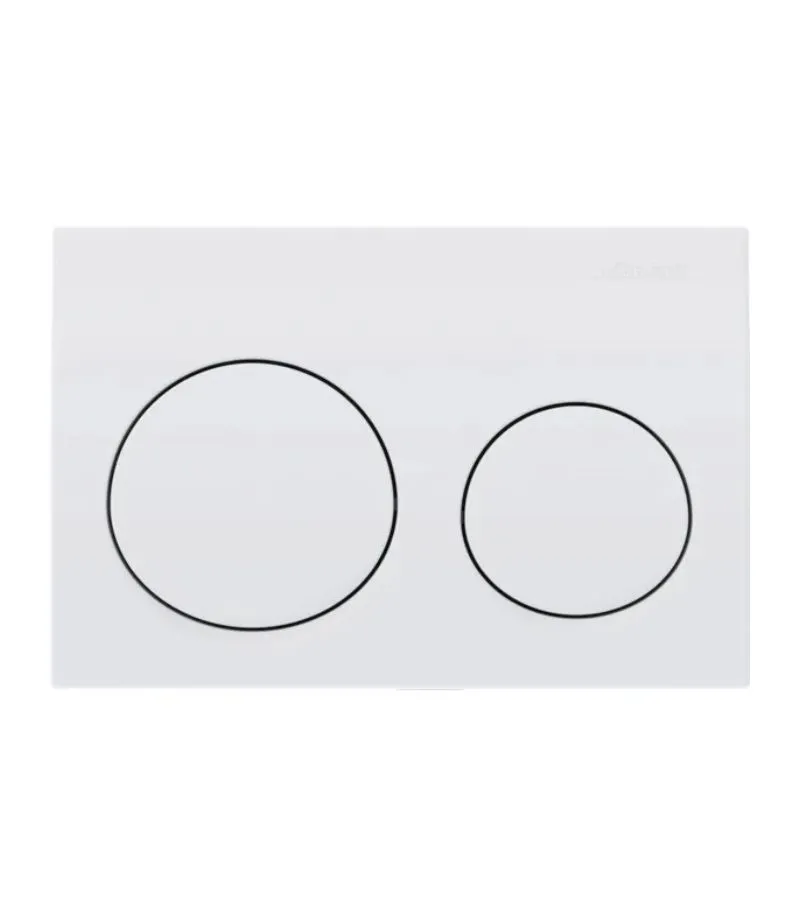 Geberit Dual Flush Push Plate – Alpha20MW | White Alpine