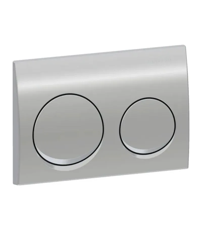 Geberit Dual Flush Push Plate – Alpha20 | Chrome - Side View