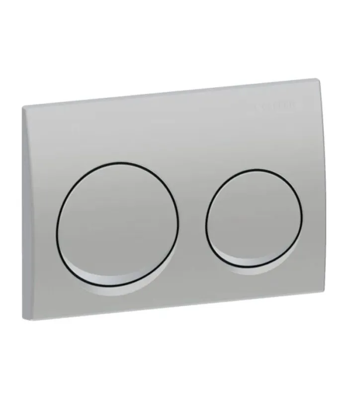 Geberit Dual Flush Push Plate – Alpha20 | Matte Chrome - Side View