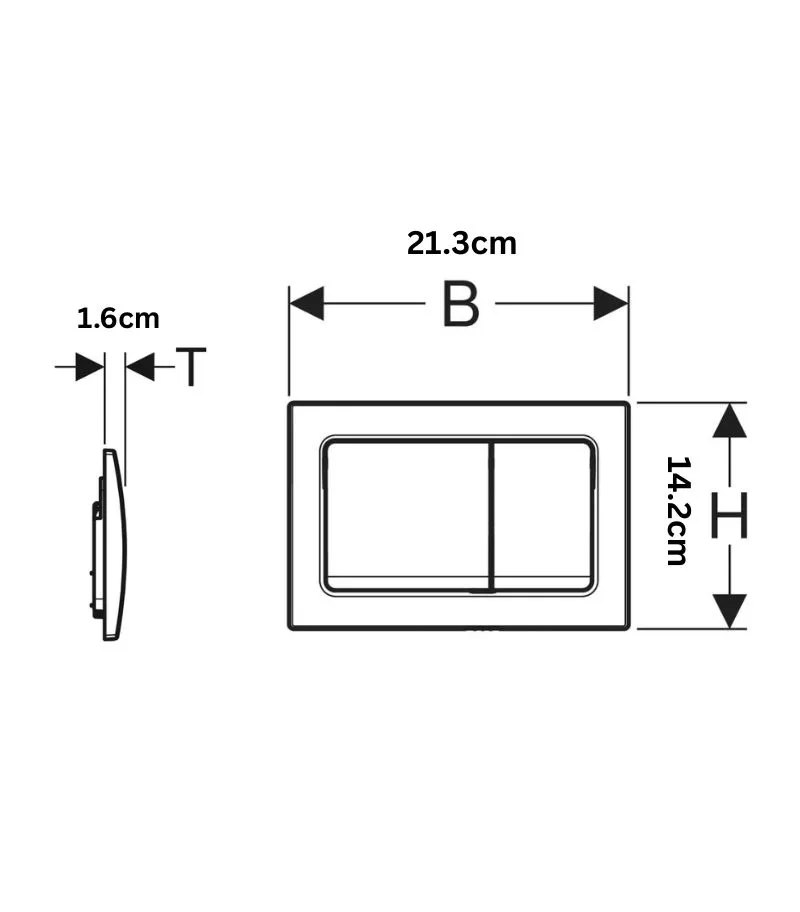 Geberit Dual Flush Push Plate – Alpha30 | Specification