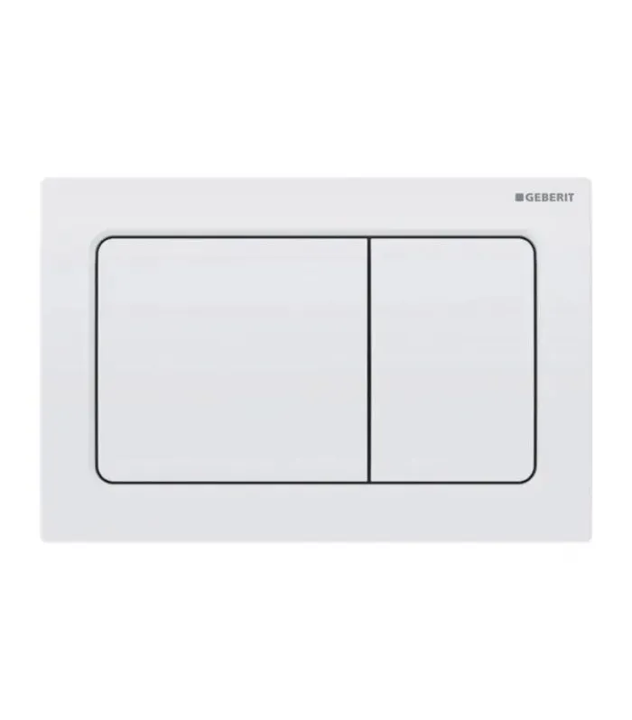 Geberit Dual Flush Push Plate – Alpha30MW | White Alpine