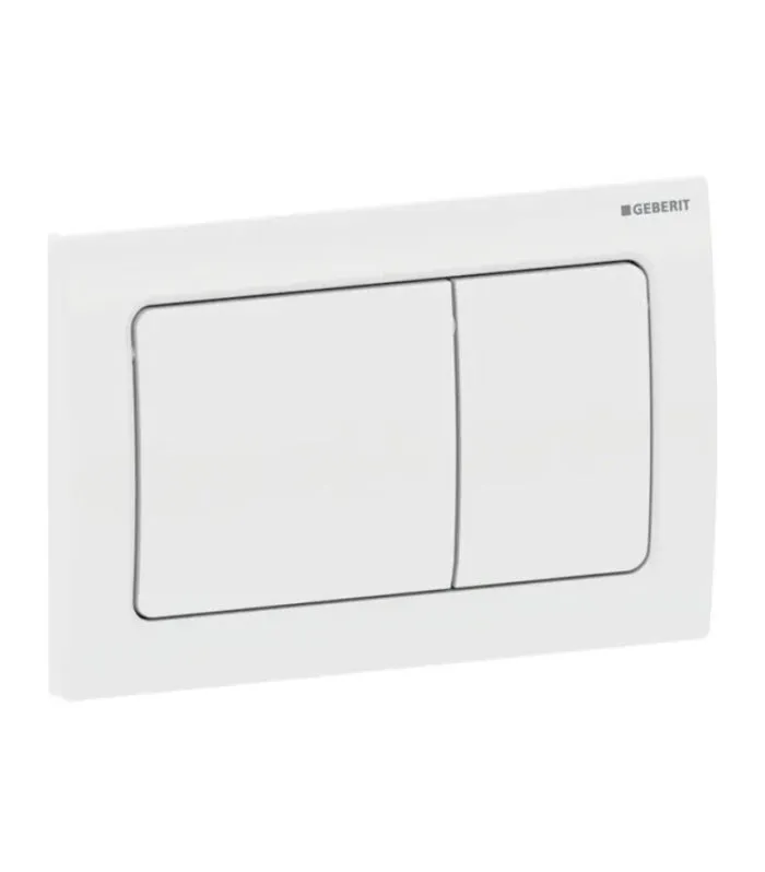 Geberit Dual Flush Push Plate – Alpha30MW | White Alpine - Side View