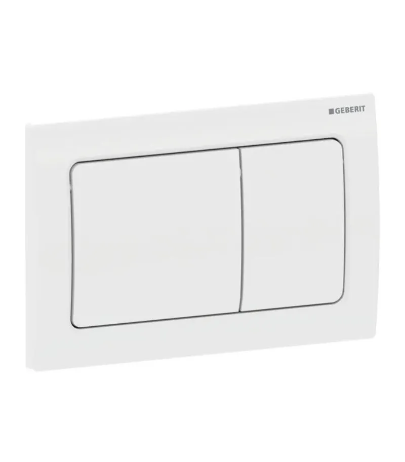 Geberit Dual Flush Push Plate – Alpha30MW | White Alpine - Side View