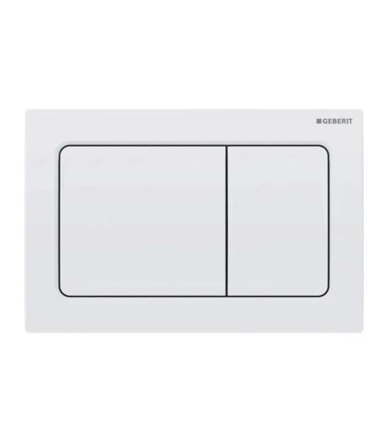 Geberit Dual Flush Push Plate – Alpha30MW | White Alpine