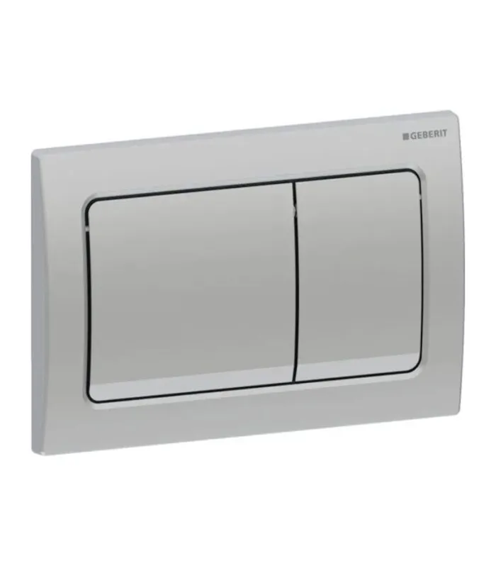 Geberit Dual Flush Push Plate – Alpha30MC | Matte Chrome - Side View