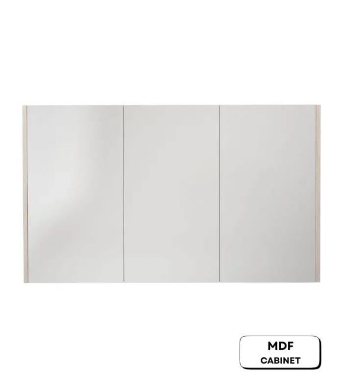 Camden 1200mm Shaving Cabinet - Coastal Oak