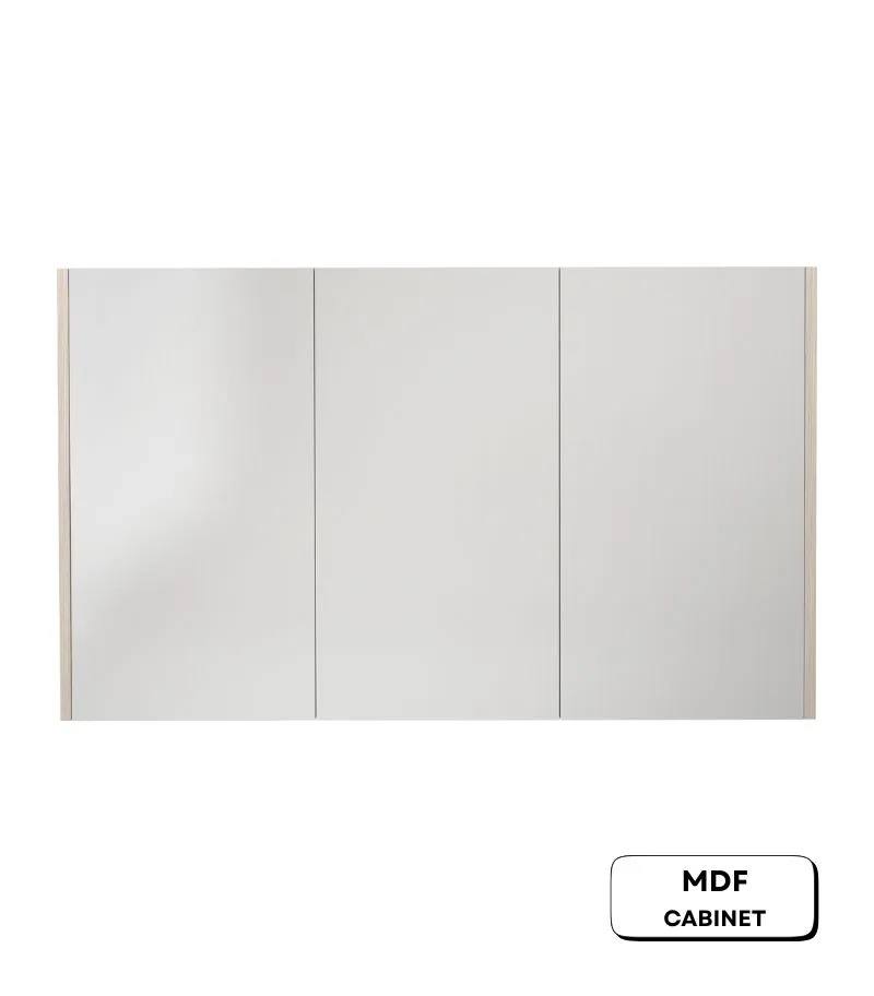 Camden 1200mm Shaving Cabinet - Coastal Oak