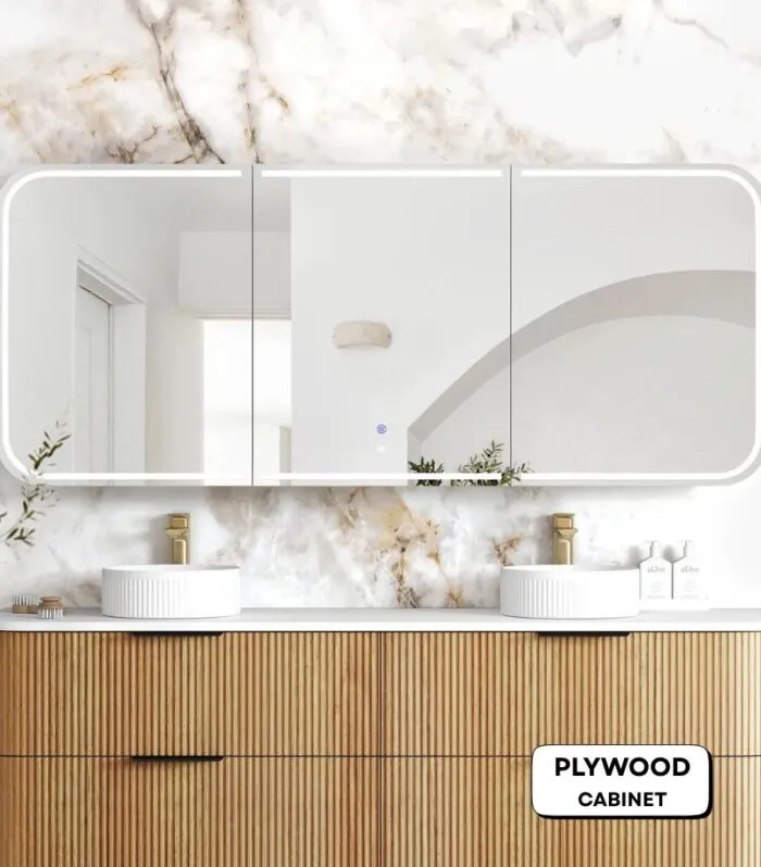 Newport LED 1800x750mm Shaving Cabinet - Woodland Oak