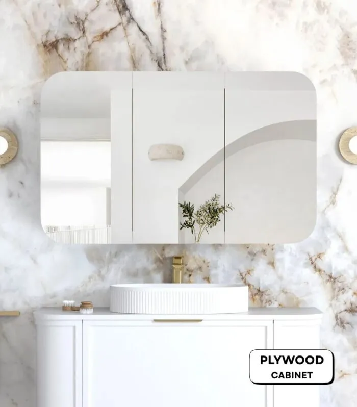 Newport 1200x750mm Shaving Cabinet - Matte White