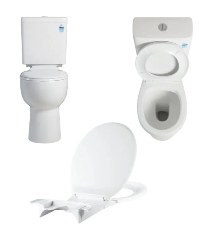 Dingo Box Rim Close Coupled Toilet Suite - Multiviews