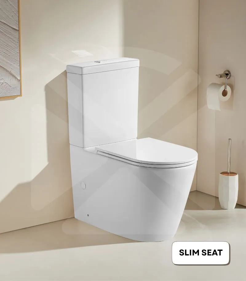 Agena Half-Rimless Wall Faced Toilet Suite
