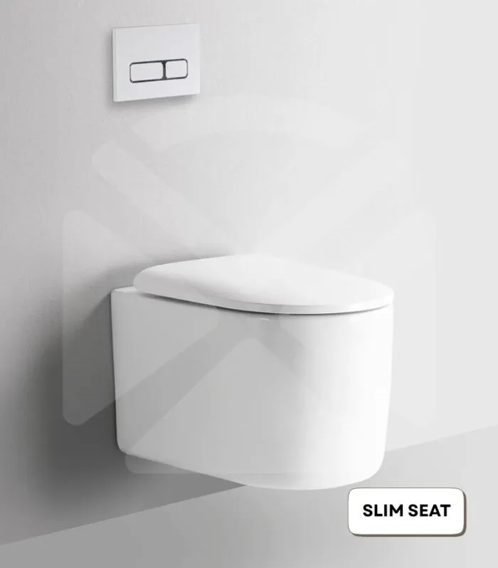 Devito Tornado Rimless Wall Hung Toilet Pan - White