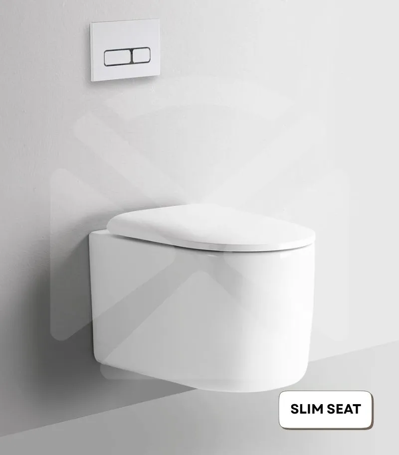 Devito Tornado Rimless Wall Hung Toilet Pan - White