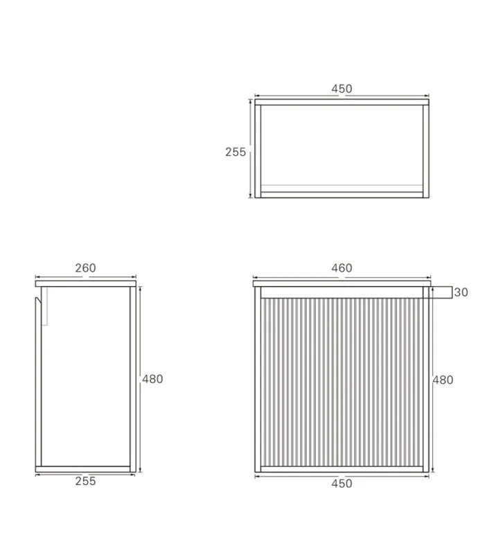 Crete Ensuite Floorstanding Vanity Wall Hung Specification