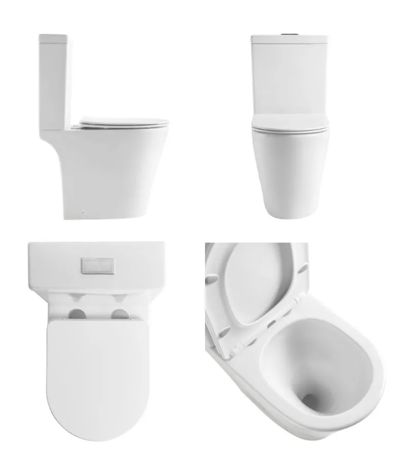 Rocca Tornado Rimless Close Coupled Toilet Suite - Multiview