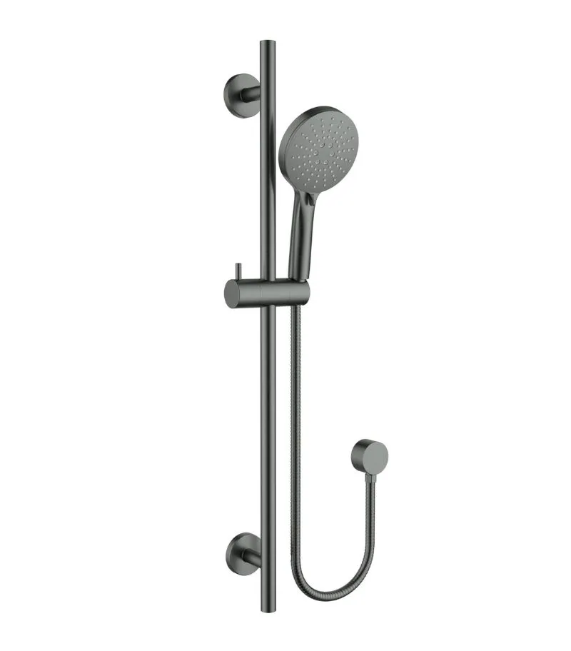 Otus Slimline Hand Shower On Rail - Gunmetal