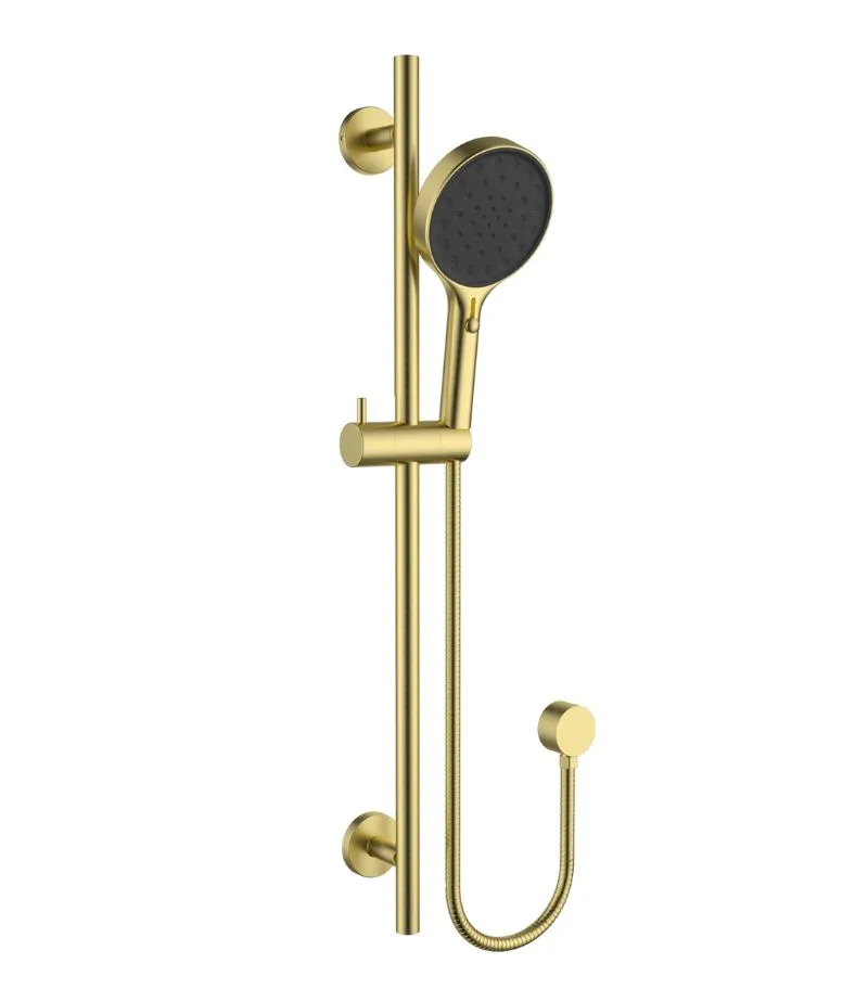 Sulu II Hand Shower On Rail - Brushed Gold