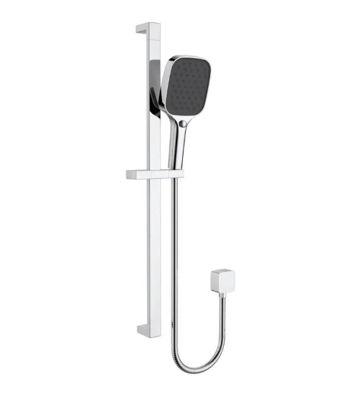 Ceram Hand Shower On Rail - Chrome