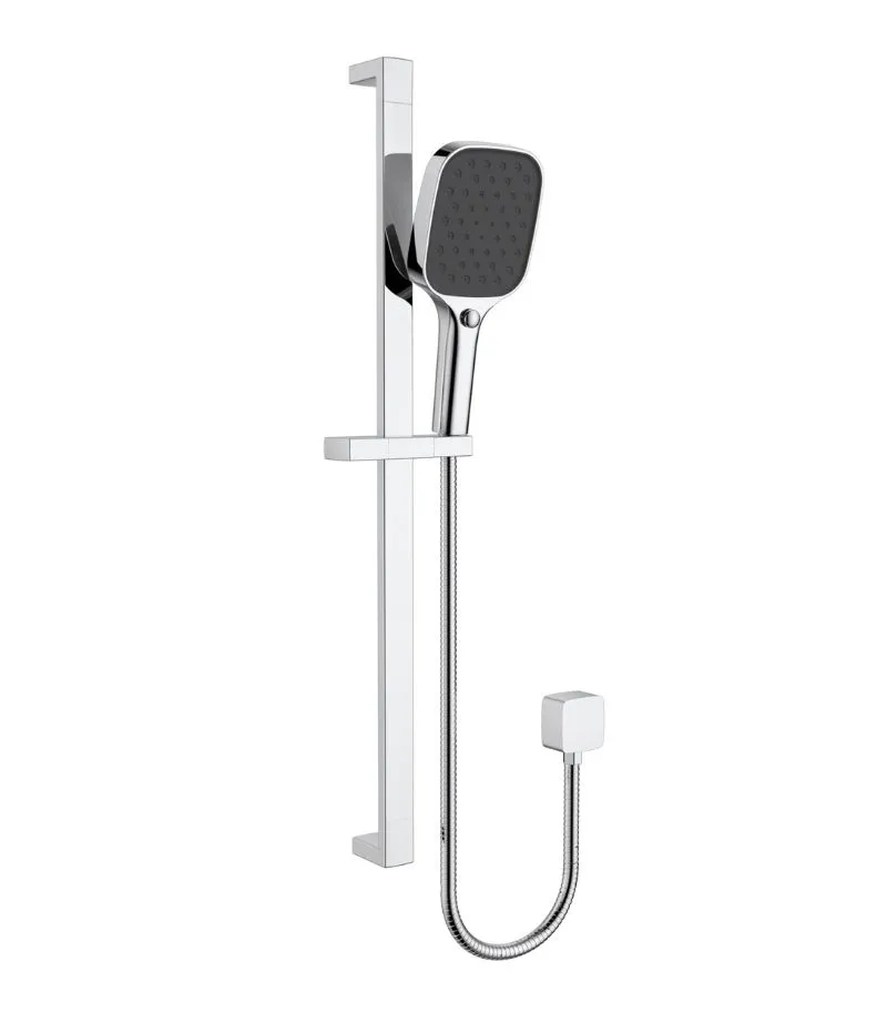 Ceram Hand Shower On Rail - Chrome